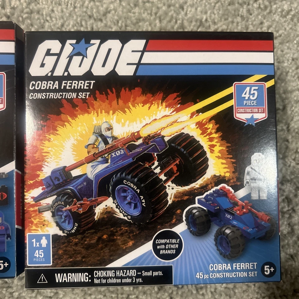 G.I. Joe Construction Cobra Fang & Cobra Ferret Lot of 2 New Sealed - Image 3 of 4