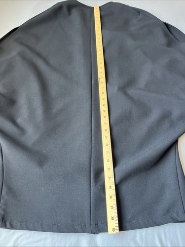 Vintage harputsown Women Lilyburn Formal Setup No-Collar Jacket Sz 2 Black - Picture 13 of 15