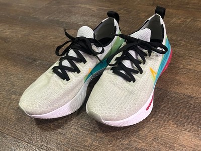 Size 8 - Nike React Infinity Run Flyknit Premium Pure Platinum Cardinal Red W