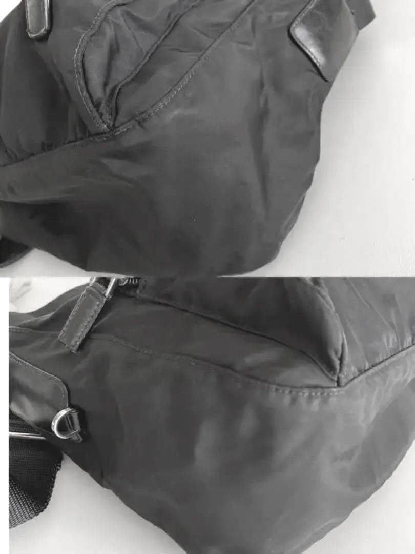 PRADA Nylon Shoulder Bag Black thumbnail 3