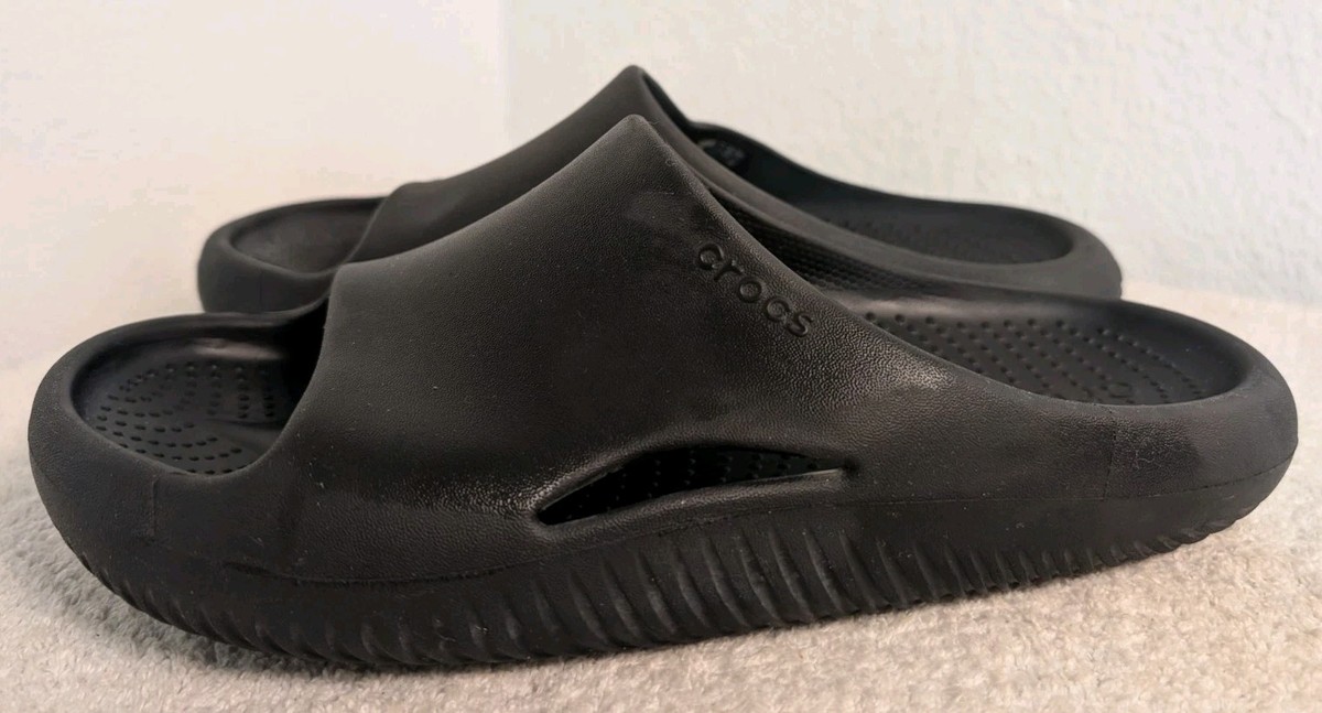 Crocs Mellow Recovery Slides Black Mens 9 Womens 11 Slip On Comfort Sandals Amazon.com | Crocs Unisex-Adult Mellow Recovery Slides  main image 2