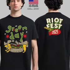 Green Day Riot Fest 2025 Merch Tee In Chicago IL On September 21 2025 T-Shirt