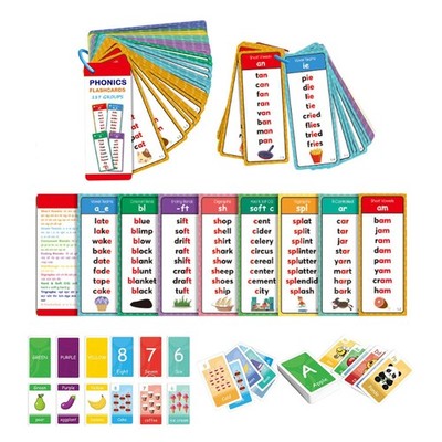 Phonics Word Cards 117 Sound Groups 900+ Rhyming Words Preschool English