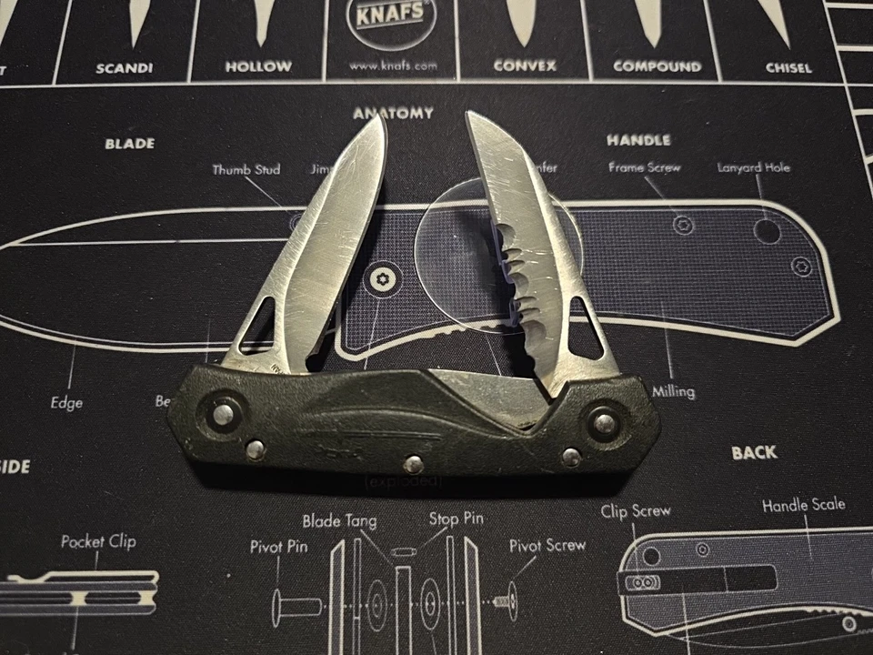 Raro Buck Sekiden 275 Ecco 3.0 Hecho en Japón Carpeta de 2 hojas Foto 2 de 4