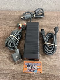 ⭐️Official OEM Microsoft Xbox 360 Power Supply Brick 175W AC & Component Cable‼️