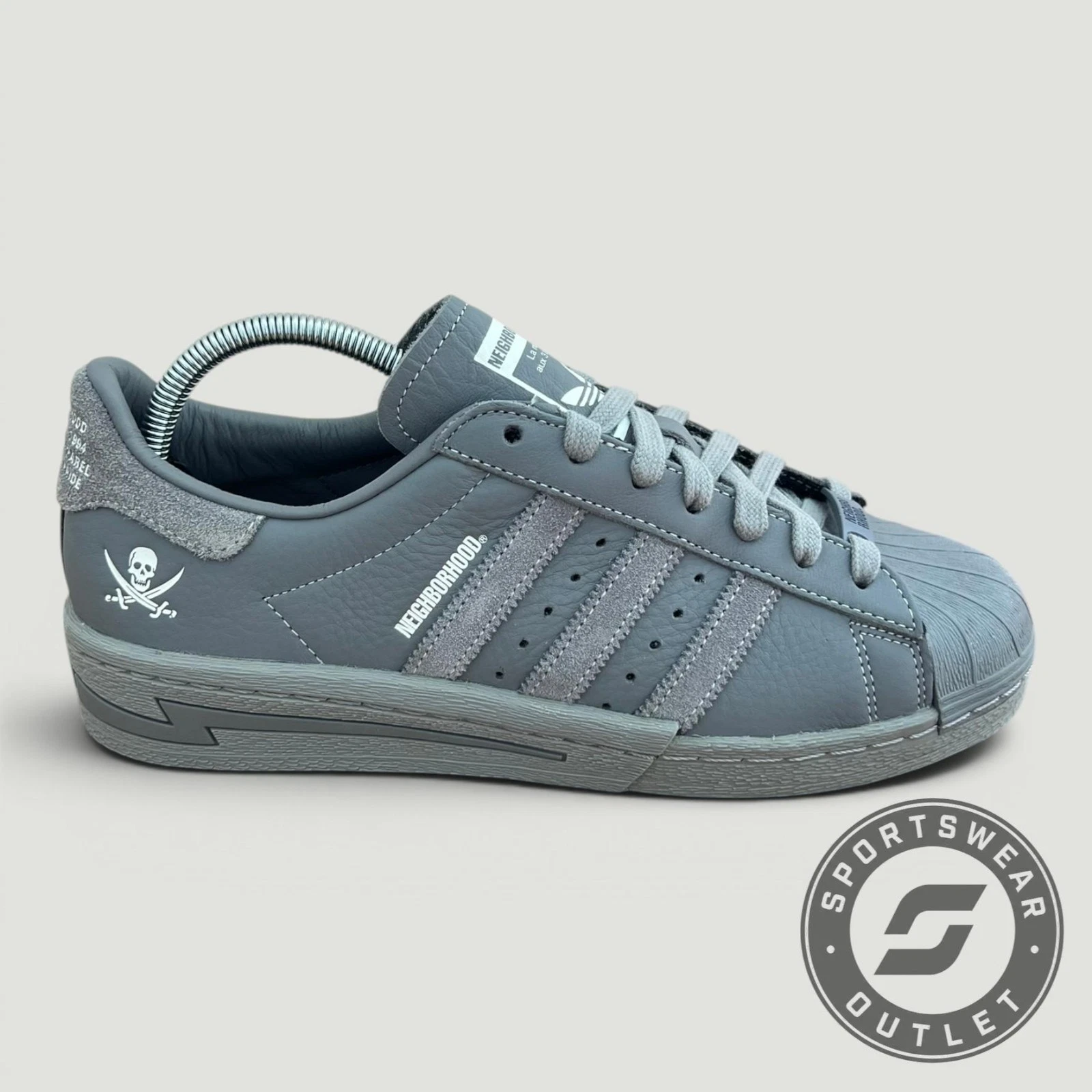 adidas Superstar Neighborhood - UK 4 to 11.5 - Cement Grey (IE6115)