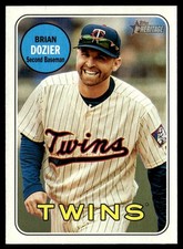 2018 Topps Heritage Brian Dozier Minnesota Twins #356