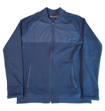 Boys UNDER ARMOUR Cold Gear blue LS lightweight full zipper jacket size XL MINT