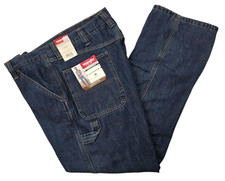 Wrangler 11914 NEW Men's Relaxed Seat  Thigh Fleece Lined Carpenter Jeans
