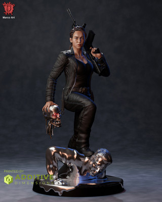 Sarah Connor Genesis FAN ART 1:6 figure Resin 3D Printed DIY Model Kit