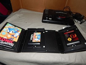 Vintage Sega Genesis 1601 16-Bit With 2 Controller & 11 Games Untested Parts