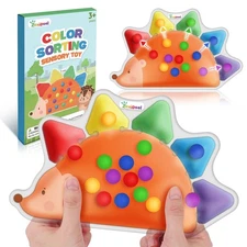 Color Sorting Sensory Toys for Toddlers : Fine Motor Skill Games Learning Toy fo