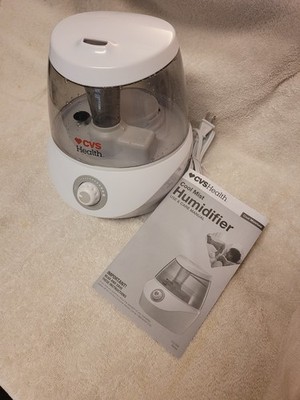 CVS Health Cool Mist Humidifier Super-Fine Visible Mist Half Gallon Compact Size