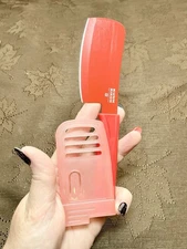 Kuhn Rikon Red Mini Prep Knife Small Cleaver With Cover Switzerland