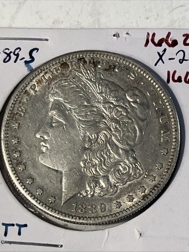 1889 s morgan silver dollar - Picture 2 of 9