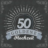 GäStebuch Goldene Hochzeit 80 Seiten FüR GlüCkwüNsche & Fotos, Modern