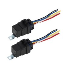 5 Pins 24V 80A Auto Relay with Harness Sockets Waterproof Car Relay 2 Pcs