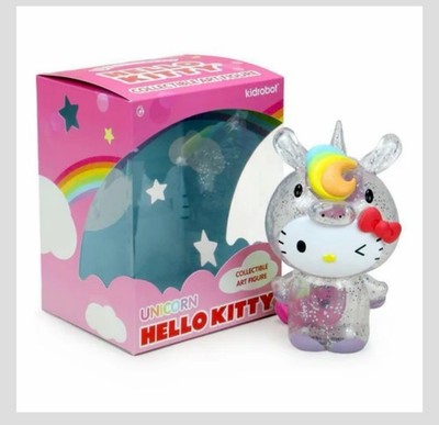Kidrobot X Sanrio Glitter Unicorn Hello Kitty NYCC Exclusive 8  Brand New