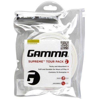 Supreme Overgrip for Tennis & Rackets, 15 Pack