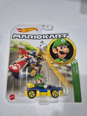 NEW Mattel GBG27 Hot Wheels Mario Kart LUIGI Mach 8 1:64 Die-Cast Car A4