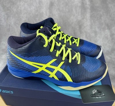 ASICS Volley Elite FF MT Volleyball Shoes Blue/Green Badminton