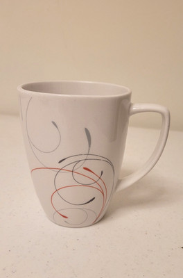BY THE PIECE | Splendor | Corelle Coordinates | Red Grey Swirls