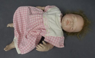 Otard Dolls Reborn 18'' Soft Body Realistic Baby Girl Lt. Brown Hair