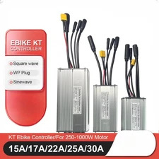 Electric Bike Controller 36V 48V Waterproof Brushless 250W-1000W with 1T5 Cable