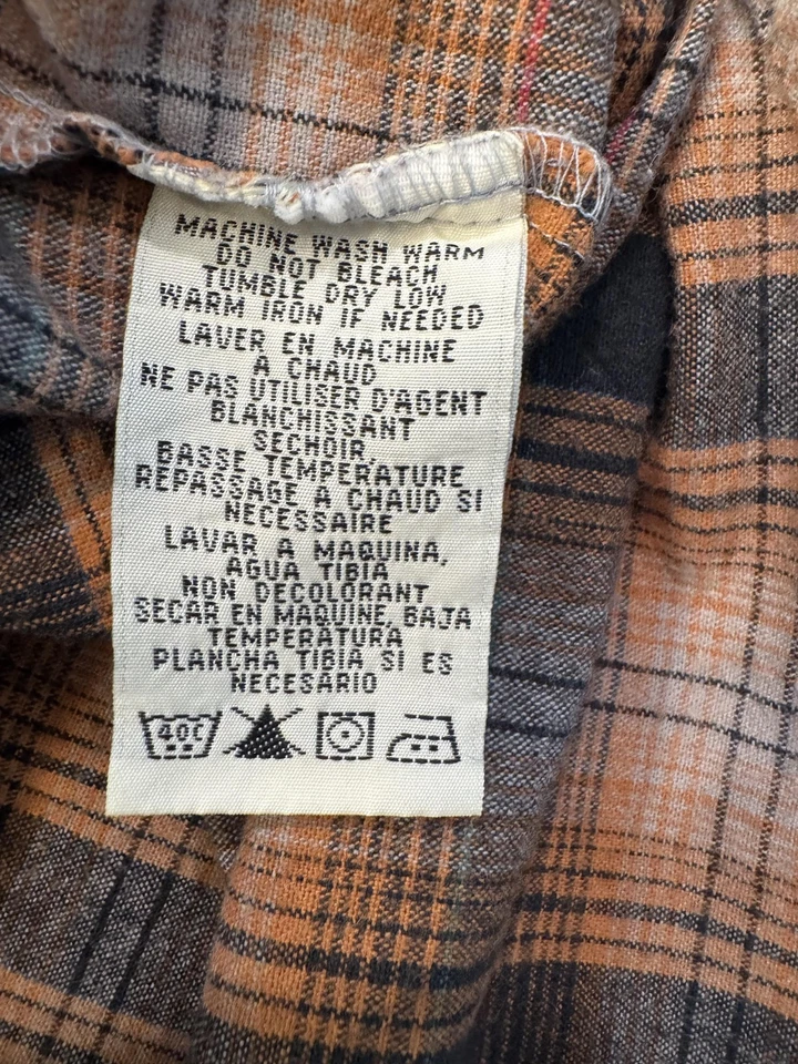 Camisa Jesse James West Coast Choppers Para Hombres Grande Franela a Cuadros Perla Occidental Sna Foto 4 de 4