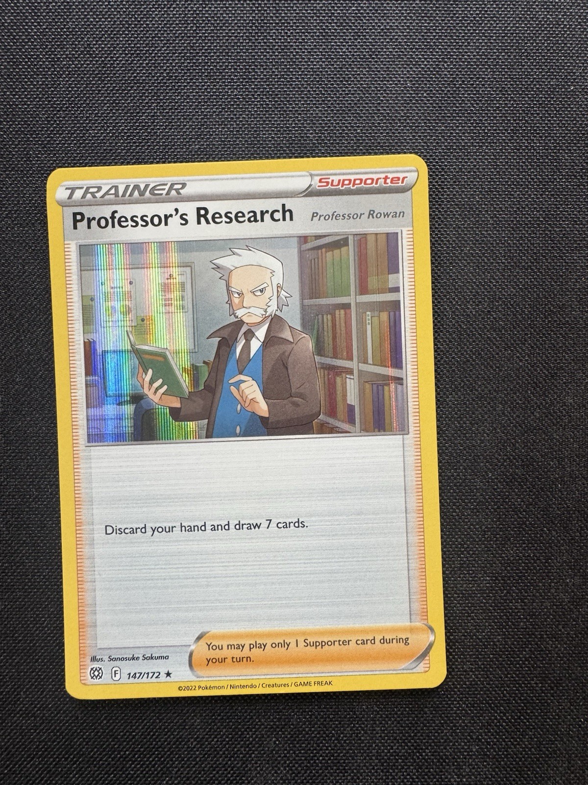 Pokemon Professor's Research 147/172 Holo Card Brilliant Stars NM