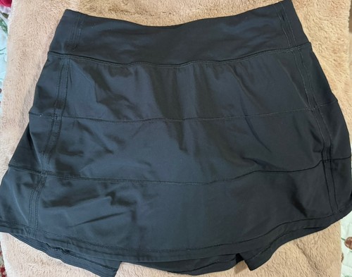 Lululemon Pace Rival Skirt Skort | Size 4 and Black | W8AB7R | 4 Way Stretch 13"