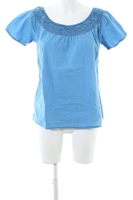 CAMPUS Carmen-Bluse Damen Bluse Gr. DE 38 blau Casual-Look