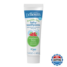 Dr. Brown s Fluoride-Free Baby Toothpaste Infant Toddler Oral Care Strawberry 1-