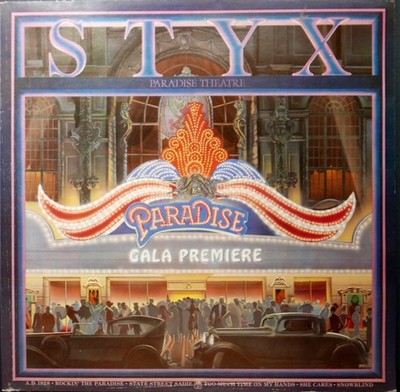 LP  Vinyl  Album  STYX  PARADISE GALA PREMIERE 1981 mit Lasergrafur auf LP Mint