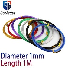 Dia 1mm Aluminium Modelling Jewellery Craft Wire 5M Rolls 10 Colour Choice DIY
