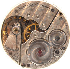 1911 ELGIN POCKET WATCH MOVEMENT 15165628 GRADE: 290 16s 7j KH
