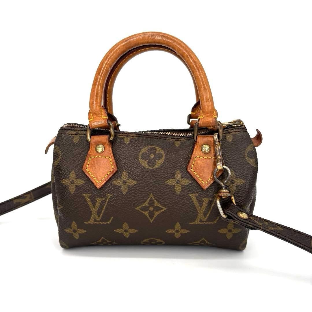 Louis Vuitton Mini Speedy M41534 TH0912 Brown Handbag 2Way Strap