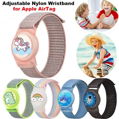 Nylon Kinder Armband Cartoon Schutzhülle Wasserdicht Für Apple AirTag Tracker