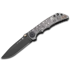 Spartan Blades Harsey Folder SF5SBAT Battle Scene Titanium Black MagnaCut Knife