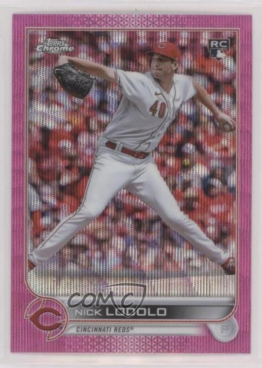 2022 Topps Chrome Update Pink Wave Refractor Nick Lodolo #USC123 0z5l