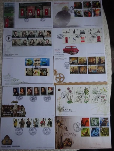 Collection of 10 x GB First Day Covers from 2009