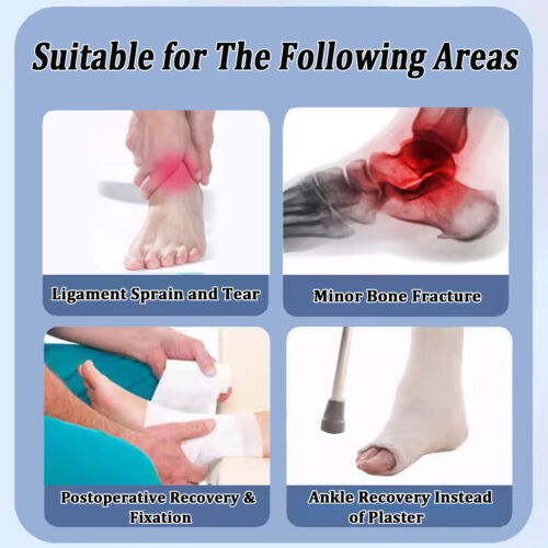 Foot Drop Ankle Brace Splint Orthotics Fracture Sprain Metal Support Injury UK - Picture 4 of 26