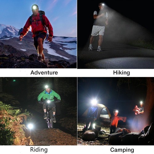 20000 LM Zoom Torch Lamp 5X T6 LED Headlamp Rechargeable Head Light Flashlight - Picture 6 of 12