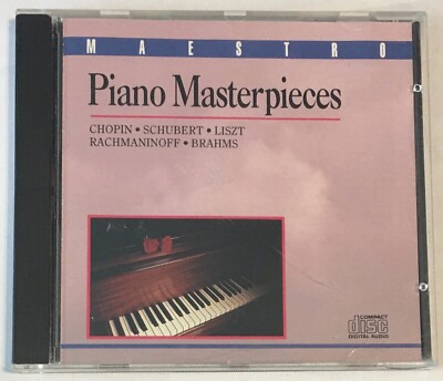 Maestro Piano Masterpieces Audio CD 1989 Classical Music Collection Canada Impor