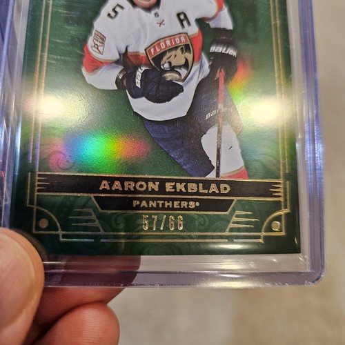 2022-23 UD Stature Photo Variant Aaron Ekblad 57/66 #73 Florida Panthers Champs - Picture 2 of 3