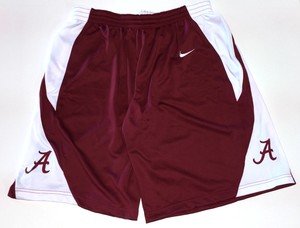 EUC-NIKE-TEAM-BASKETBALL-SHORTS-UNIVERSITY-OF-ALABAMA-CRIMSON-WHITE-SZ-46-BB077