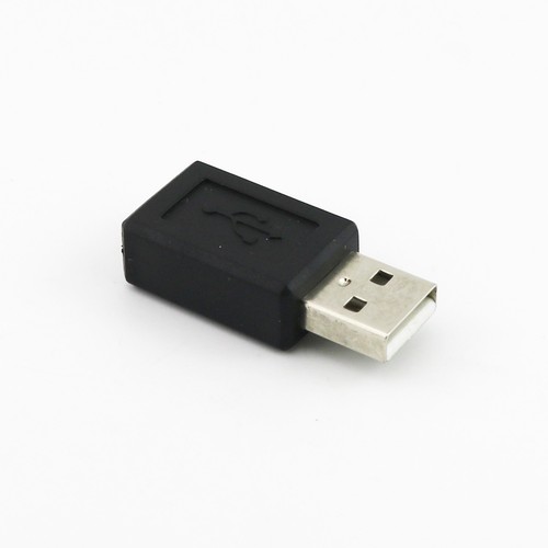 1pc USB 2.0 Type A Male to Micro USB B 5 Pin Female Jack Adapter Converter Black - Picture 4 of 7