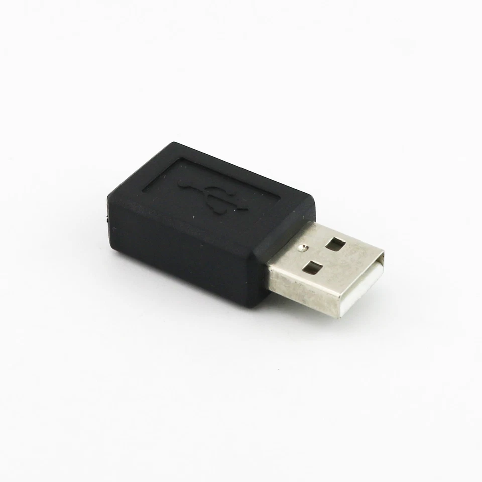 1pc USB 2.0 Type A Male to Micro USB B 5 Pin Female Jack Adapter Converter Black - Image 4 of 4