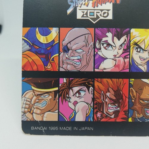 07 Ryu vs Ken Street Fighter ZERO Arcade capcom Card 1992 JAPAN BANDAI  - Picture 9 of 12