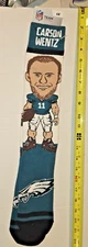 CARSON WENTZ PHILADELPHIA EAGLES PAIR TUBE SOCKS ADULT SET LG NWT